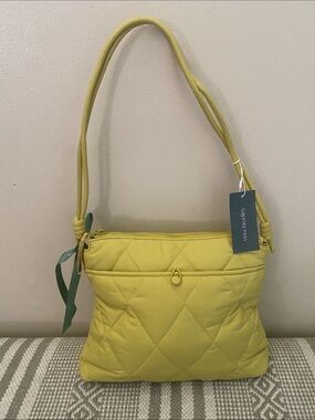 New! Vera Bradley Featherweight Original Hipster  Handbag golden olive